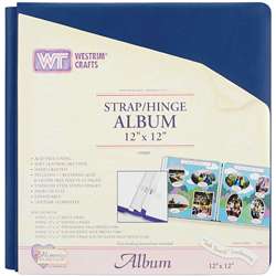 Soft Touch 12x12 Leatherette Strap/ Hinge Album  