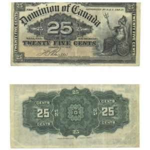  Canada 1900 25 Cents, Pick 9b 