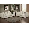 Riviera White Leather Sectional Sofa  