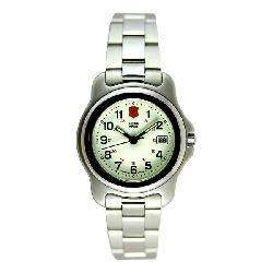 Swiss Army Officers Mens Small Steel Watch  