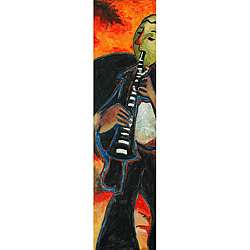 Jazz Collection: Clarinet Hand painted Canvas Art  Overstock