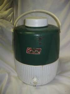 Gallon Vintage Green/White Coleman Water Cooler Spout  