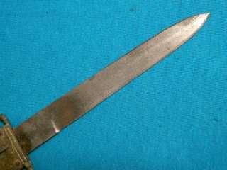 ODD ANTIQUE WW2 BIG #6 TRIFOLD PARACHUTE KNIFE KNIVES DIRK DAGGER 