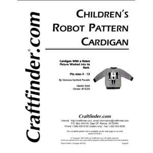  Robot Pattern Cardigan Vanessa Sanford Paradis Books