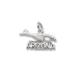  Arizona Road Runner Charm in Sterling Silver Jewelry