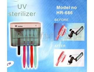 UV Light Toothbrush Sterilizer/Holder/Cleaner Bathroom  