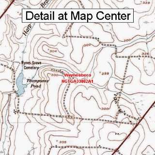   Map   Waynesboro, Georgia (Folded/Waterproof)