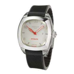   Mens 1970 Stainless Steel Rubber Automatic Watch  