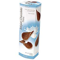 Belgian Chocolate Milk Chocolate Thins (Case of 12)  Overstock