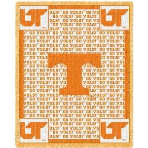 University of Tennessee Go Vols Jacquard Woven Throw   69 x 48 