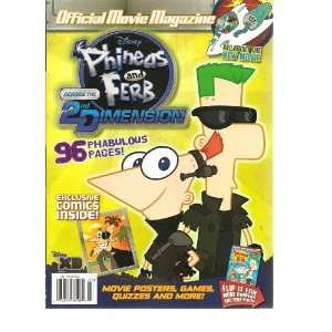   and Ferb Magazine (Official Movie Magazine, 2011) Various Books