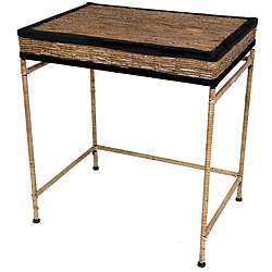 Banana Leaf 24 inch Woven Console Table (China)  