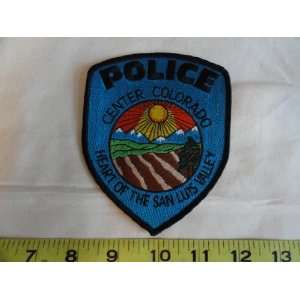  San Luis Valley Center Colorado Police Patch Everything 