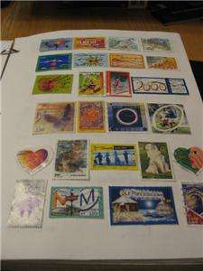 4200 Worldwide Postage Stamps in 3 Ring Binder  