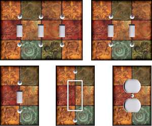 Tuscan Patchwork #1 Light Switch Plate  