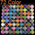 45 Colors Sparkle Shiny Acrylic Gel Nail Art Glitter Dust Powder 