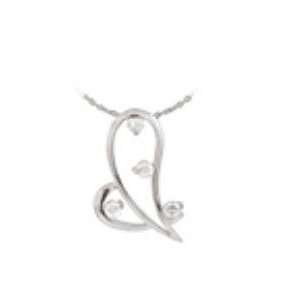   Accent Filigree Heart Clear Cz Necklace: Dakota west Designs: Jewelry
