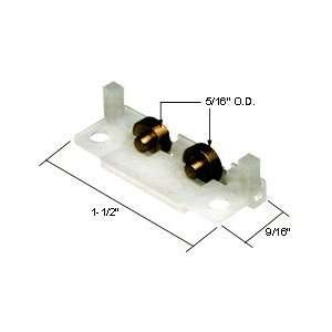  CRL Sliding Window Roller with 5/16 Dual Brass Wheels for 