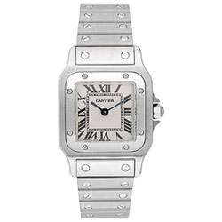 Cartier Santos Womens Stainless Steel Watch  Overstock