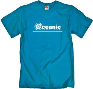 Oceanic Airlines Vintage Logo Fictional Airline T Shirt  