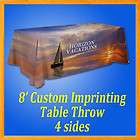 Custom Full Color Trade Show Table Cover Throw Dye Sublimation 