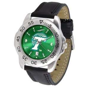  Tulane Green Wave NCAA AnoChrome Sport Mens Watch (Leather Band 