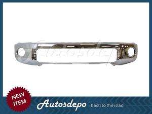07 09 TOYOTA TUNDRA FRONT BUMPER COVER STEEL CHROME WITHOUT SENSOR 