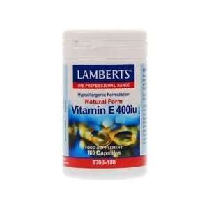  Lamberts Vitamin E 400iu 180 Capsules Beauty
