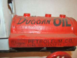 Old cast iron truck Duggan oil gas meter pump Avon perfume bottle NR 