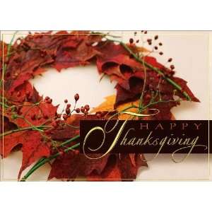  Fall Leaves Wreath   100 Cards