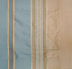   96 inch Ribb Hampton Blue Stripes Curtain (India)  