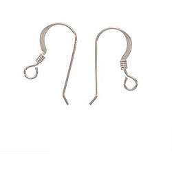 Sterling Silver French Wire Coil Earring Hooks (20)  Overstock