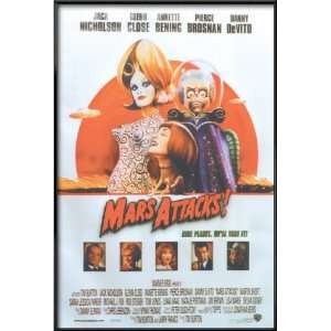  Mars Attacks   Framed Movie Poster (Size 27 x 39 