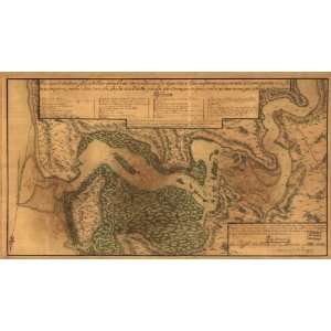  1791 map of Florida, Saint Johns River