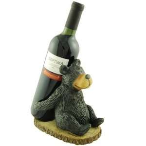  Woodi Bear Wine Bottle Holder, 7.5 inch