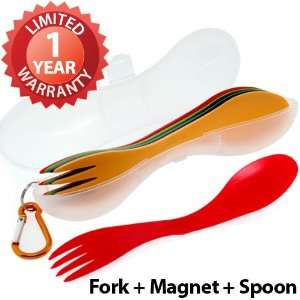   Spoon Fork Combo with Peanut Shape Carrying Case