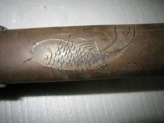 COPPER FISH SAYA HANDMADE JAPANESE SWORD KATANA  