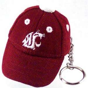   State Cougars Crimson Baseball Cap Key Chain