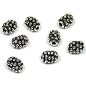 Bali Beads Sterling Silver Oval Stringing Tubes 5mm:  