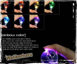 LED Light Bulb Torch Change Color Necklace for party  