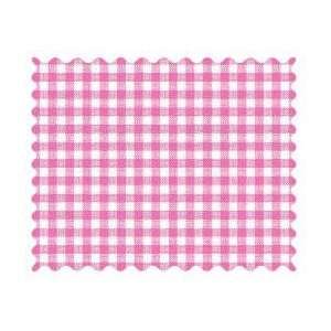    SheetWorld Primary Pink Gingham Woven Fabric   By The Yard: Baby