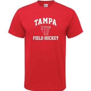  Tampa Spartans Red Field Hockey Arch T Shirt: Sports 