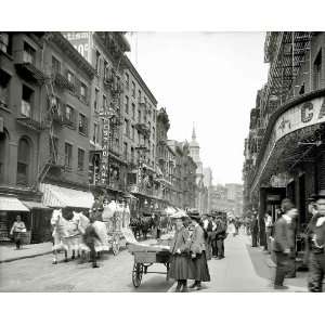  Mott Street New York City Funeral 1905 8 1/2 X 11 Vintage 