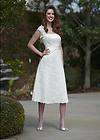   Free Jacket Lace Wedding Bridal Dress Short Sleeve 4 6 8 10 12 14 16