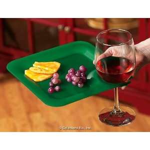  6 Party Plates with Wine Glass Holder 