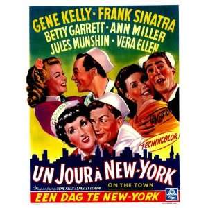 On the Town (1949) 27 x 40 Movie Poster Belgian Style A  