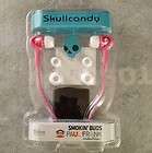 Skullcandy Smokin Buds Paul Frank Headphones Earbuds Pink/White 9mm 