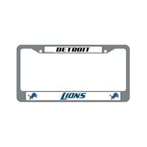  Detroit Lions Chrome License Plate Frame: Sports 