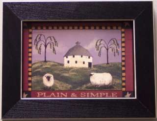   Simple Round Barn Sheep Billy Jacobs 5x7 Framed or Unframed Picture