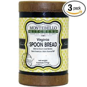 Montebello Kitchens Virginia Spoon Bread Mix, 6 Ounce (Pack of 3 